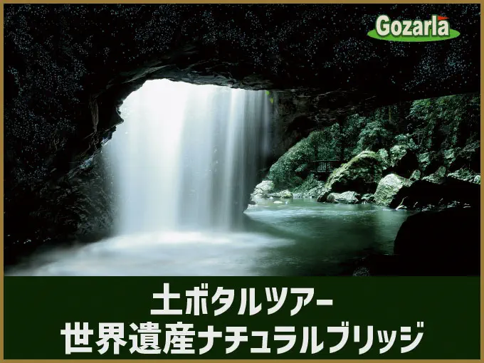土ボタルツアー世界遺産ナチュラルブリッジ